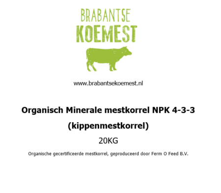 Organische mestkorrel (4-3-3) 5KG - Afbeelding 2
