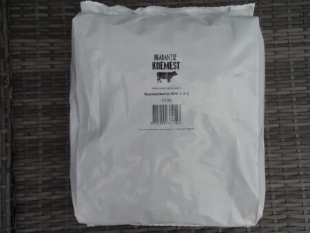 Koemestkorrels 7,5 Kg in zak