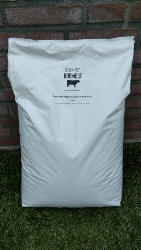 Organische minerale mestkorrel (8-3-3) 20KG (24 zakken halve pallet) - Afbeelding 3
